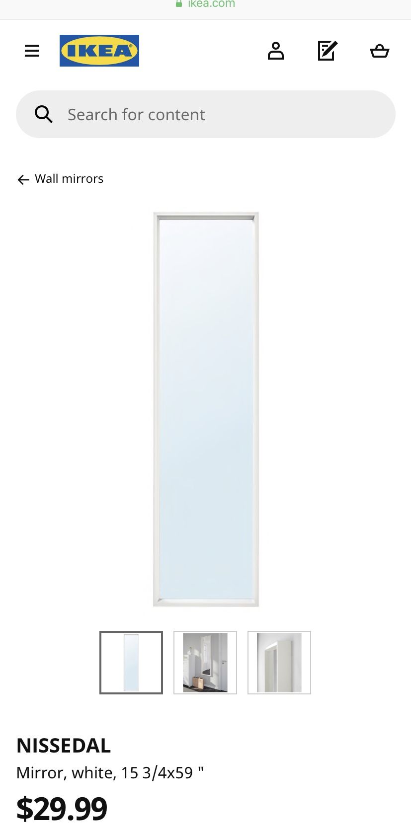 IKEA Nissedal mirror