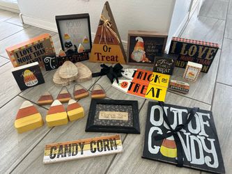 Halloween Candy Corn Decor Collection