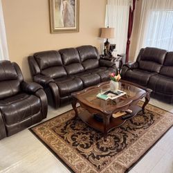 Complete Leather Sofa Like New 