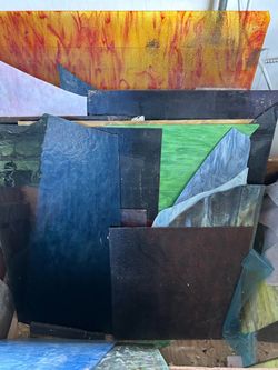 Stain Glass Large Sheets Over 175sf Lot $1350