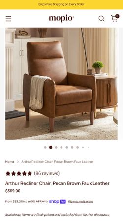Mopio Leather recliner