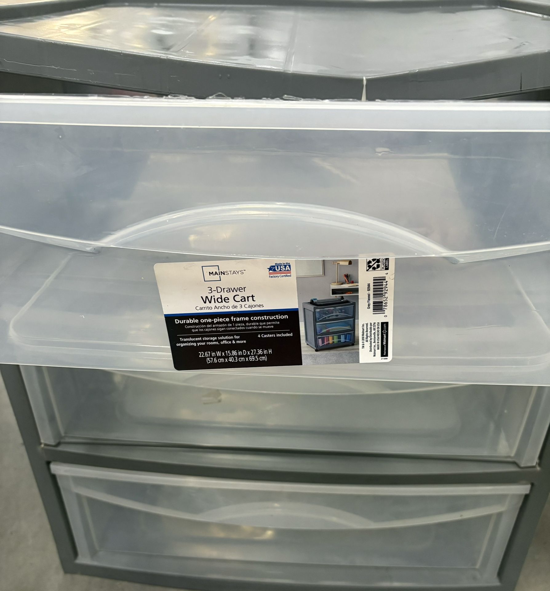 3 Drawer Wide Storage 
