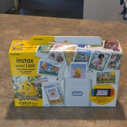 Fujifilm Instax Mini Link Pikachu Japanese New In Box
