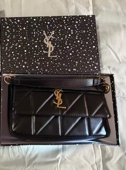 YSL Saint Laurent Black Quilted Crossbody Bag