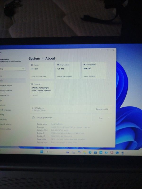 HP Laptop (Touchscreen)