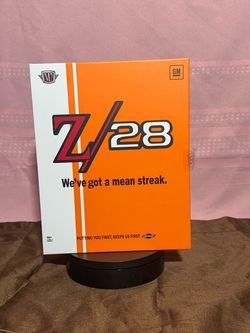Walmart exclusive M2 Machines 1969 Chevrolet Camaro Z/28 Shadowbox Manual Book
