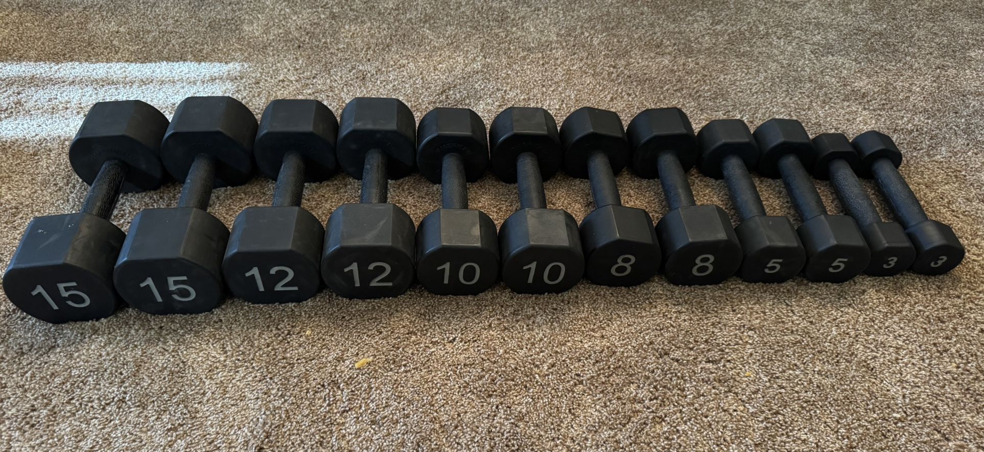 Dumbbell Set 2-15 Lbs