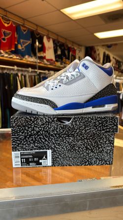 New Jordan 3 Racer Blue size 11