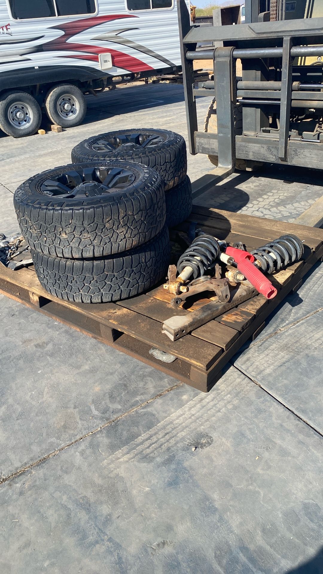 Chevy Wheels And Tires. Some Suspension Parts