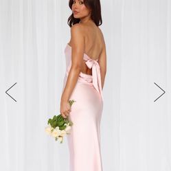 Hello Molly XS Pink Strapless Dress