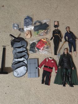 Sixth Scale Lot of Figures parts and customs