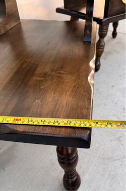 Wood vintage side table