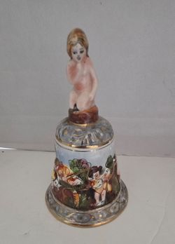 Vintage Ceramic Cherub Bell