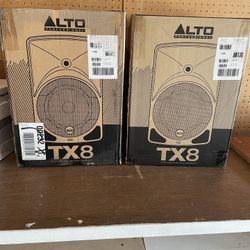 Alto professional Tx8 Speakers. Brand New in box. 