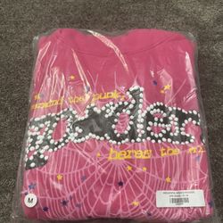 Sp5der P*nk V2 Hoodie Pink