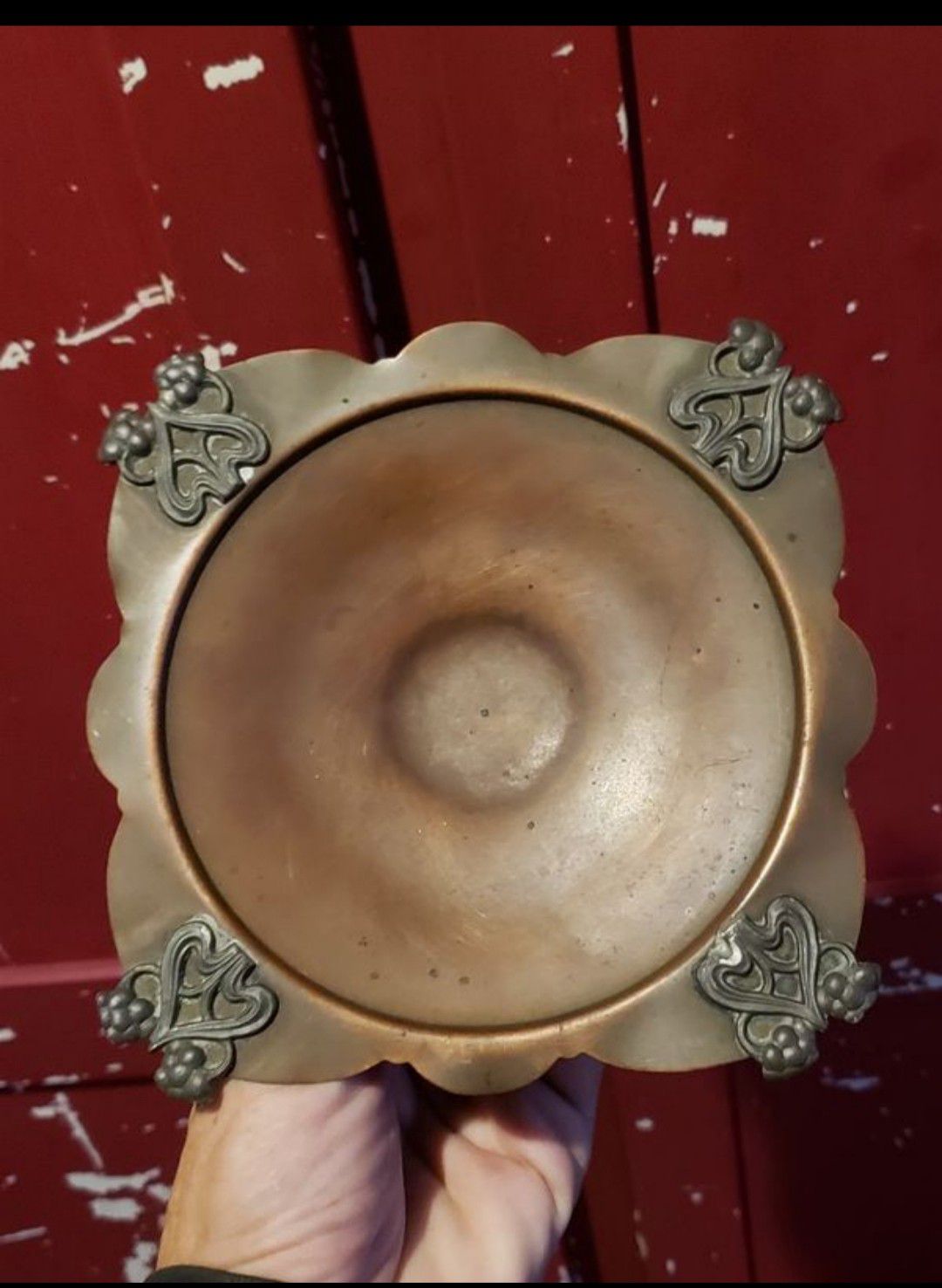 Antique copper tray/dish