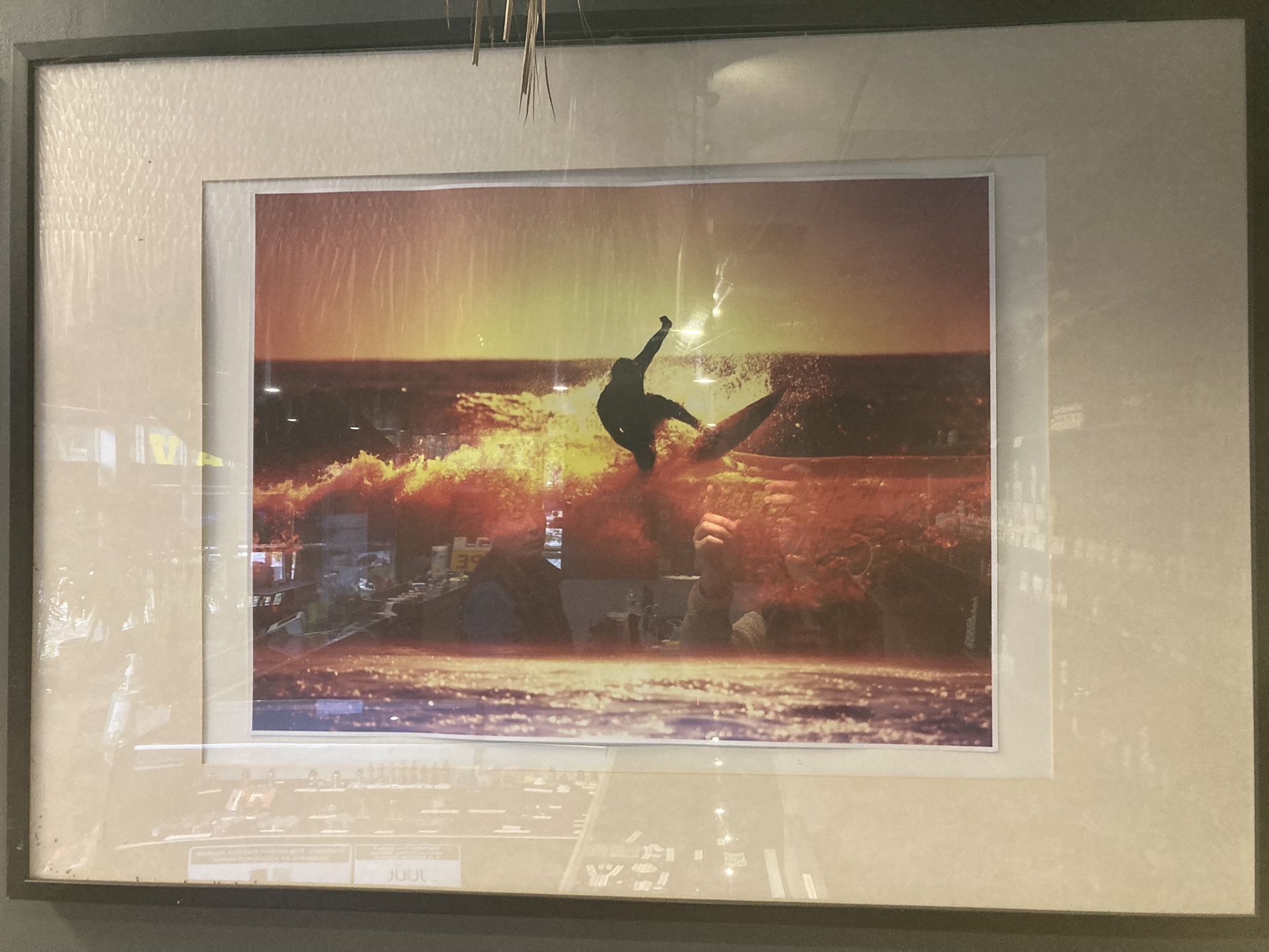 Framed Print of Surfer