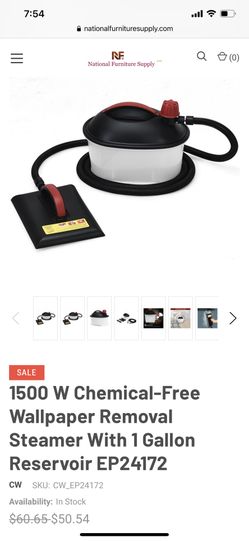1500 W Chemical-Free Wallpaper Removal Steamer With 1 Gallon