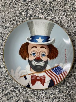 Red Skelton Clown “ The Pledge” Collector plate