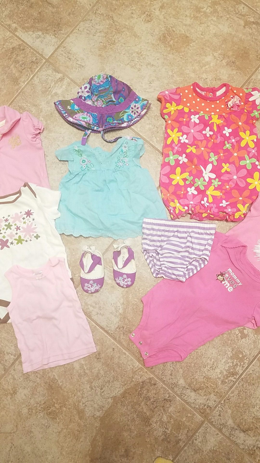 Baby girls size 3-6 months summer clothes lot some name brands trendy