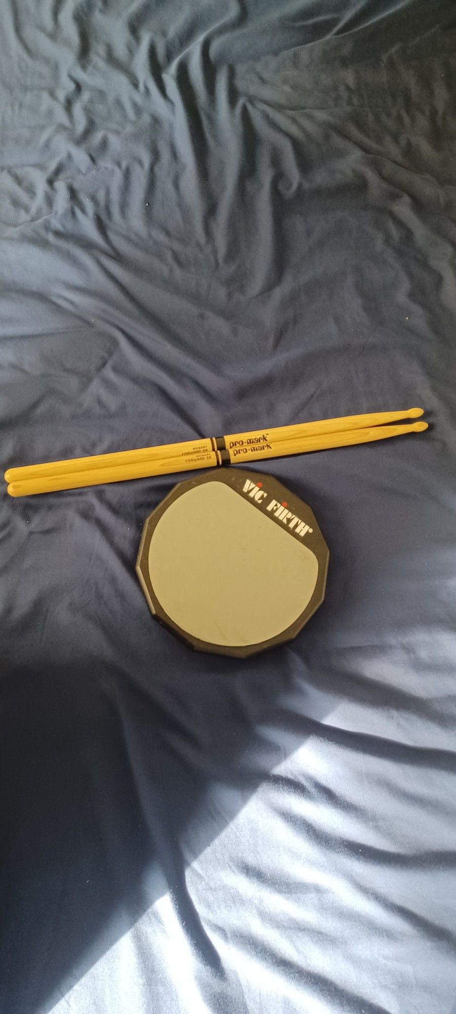 Drum Practice Pad With Sticks 