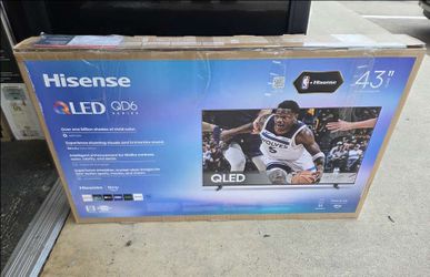 43” Hisense smart 4k Qled hdr tv