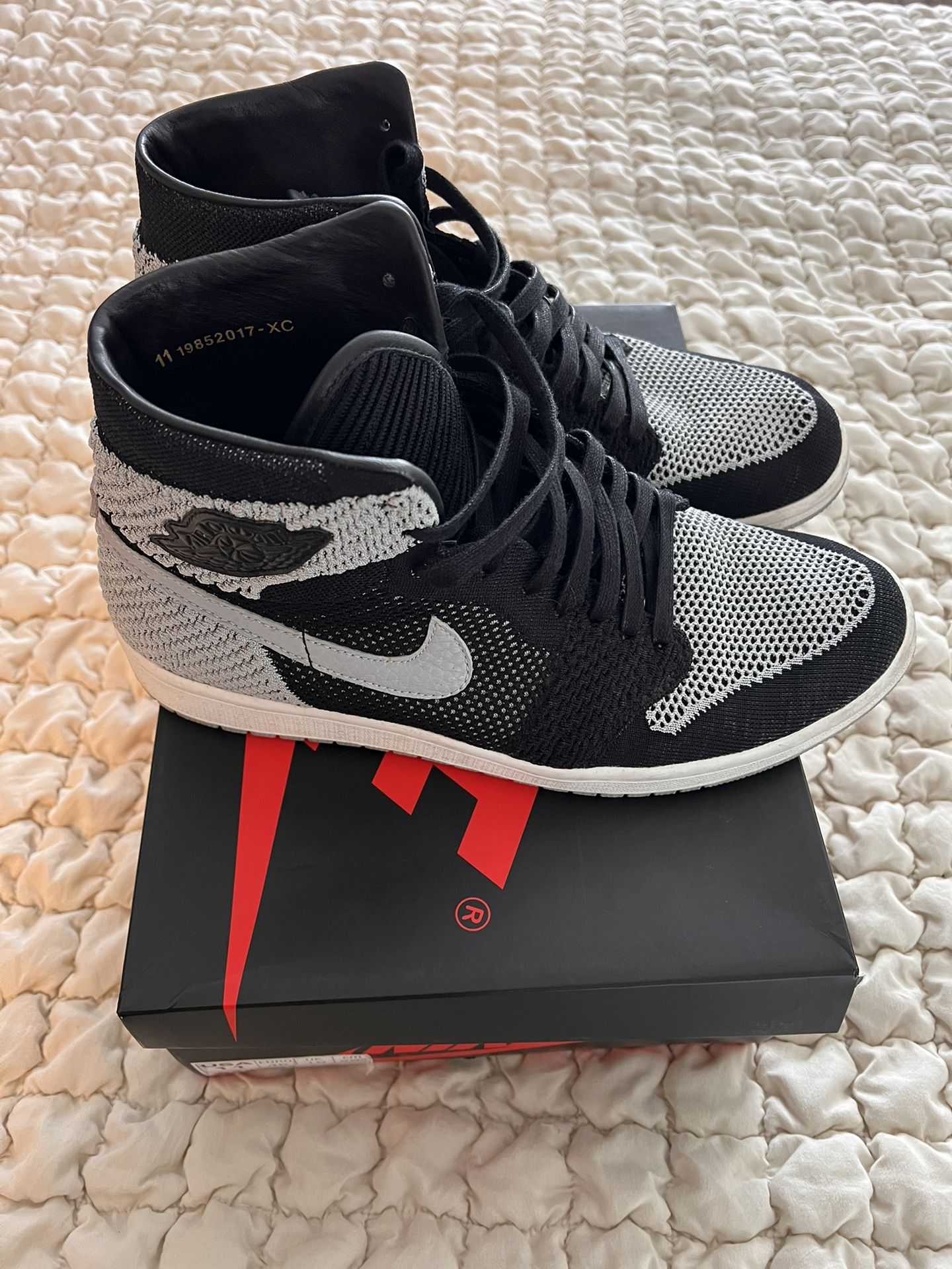 Air Jordan 1 Retro High Shadow Flyknit Size 11 *Receipt And Box Included 🔥💯