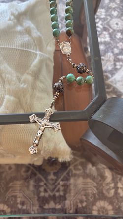 Sterling and turquoise rosary