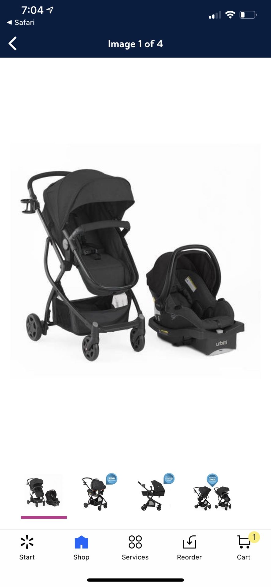 Urbini stroller travel system