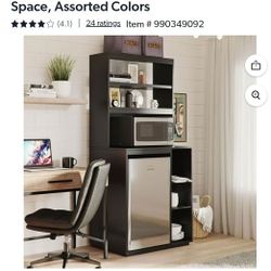 New in Box Mini Fridge and Microwave Organization Station
