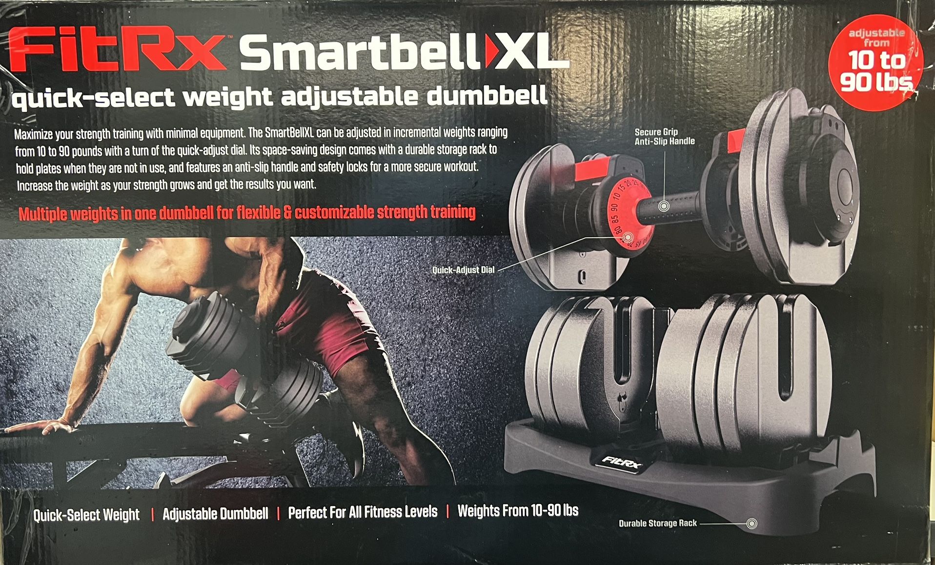 Fit RX Smart bell XL 10 to 90 Lbs