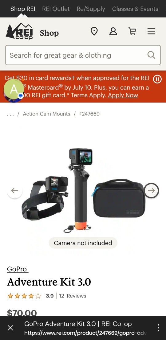 Go Pro Adventure Accessorie Kit (No Camra)