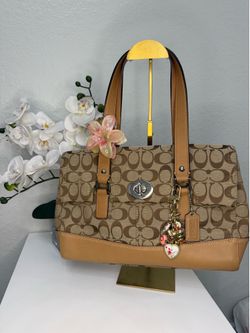 Coach Signature Canvas Satchel