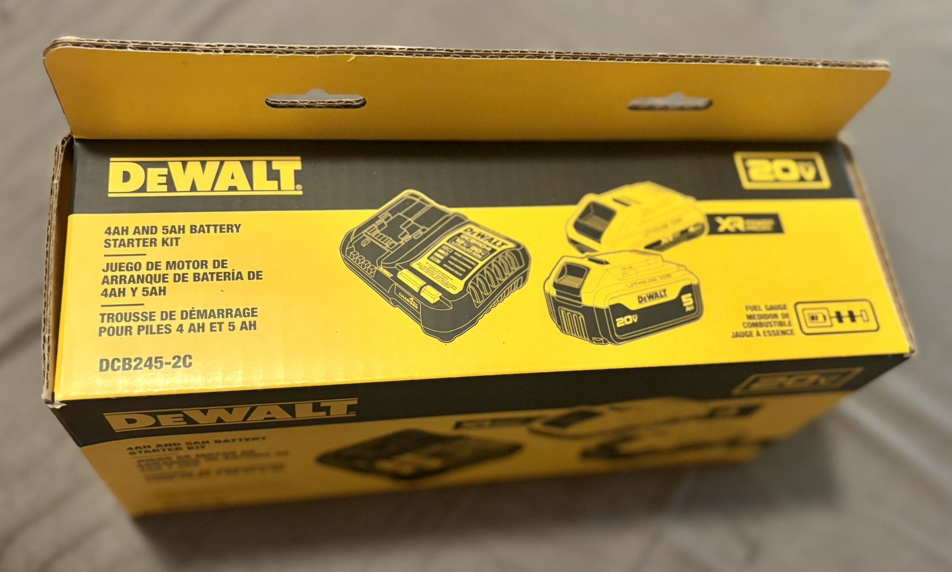 DEWALT 20V MAX Lithium-Ion Starter Kit with 4.0 Ah and 5.0 Ah Batteries and Charger