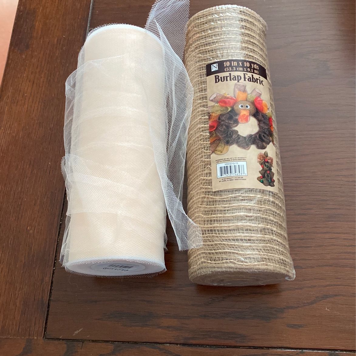 Burlap Fabric And Tulle