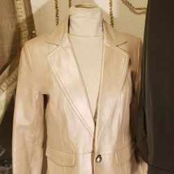 Genuine Leather Metalic Champagne Color Small