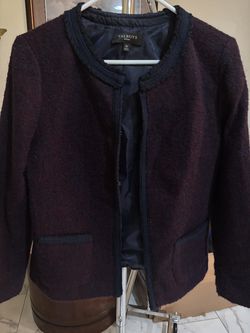Burgandy and black blazer