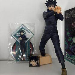 Megumi Fushiguro King of Artist figure and megumi pin DOESNT COME WITH ACRYLIC STAND 
