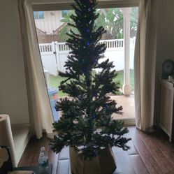 7-foot Christmas tree. Pre lit