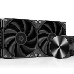 ID-COOLING FX240 PRO Liquid CPU Cooler for Desktop - 240mm AIO Cooler, 2 x 120mm High-efficient Fans, Special CD Pattern Pump Header, Intel & AMD Comp