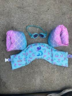 SwimWays Kids Mermaid Puddle Jumper Life Jacket