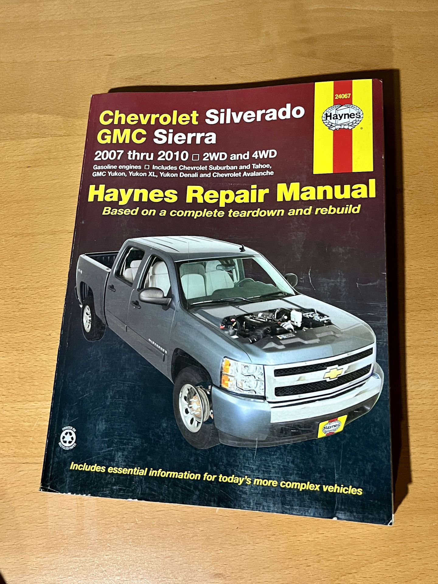 Haynes Repair Manual Chevy Silverado & GMC Sierra Repair(2007-2014)