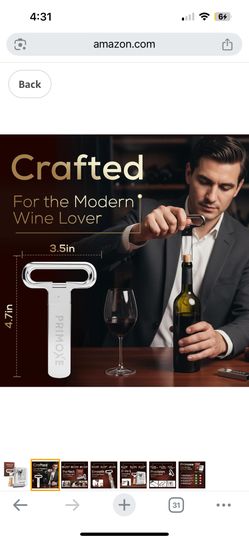 Christmas Stocking Stuffers for Men Ah So Two Prong Wine Opener & Bottle Opener