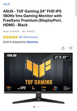 Asus 24 inch monitor used