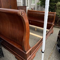 Cherry Solid Wood Bedroom Set Queen 