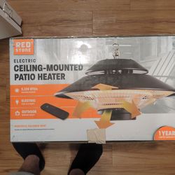 Ceiling-mounted patio heater