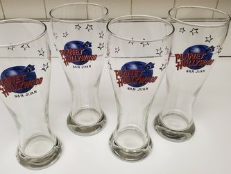 Planet Hollywood Pilsner Glasses