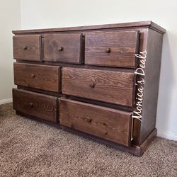 Solid Wood 60” Dresser $560
