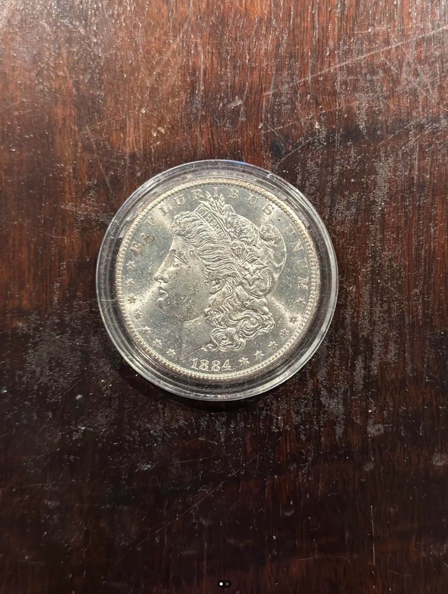 1884-CC MORGAN SILVER DOLLAR