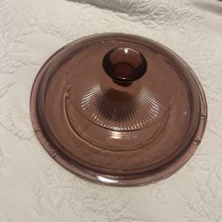 PYREX 6 1/2” Clear Glass Cranberry Lid